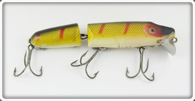 Vintage Heddon Perch Wood Jointed Vamp Lure 