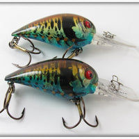 Storm Phantom Green Blue Craw Wiggle Wart Lure Pair