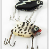 Vintage Heddon Black & Coachdog Sonic Lure Pair