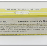 Arbogast Yellow Coachdog Mud Bug In Box