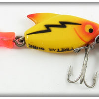 Vintage Heddon Yellow Firetail Sonic Lure