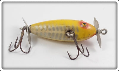 Vintage Paw Paw Yellow Shore Spinning Injured Minnow Lure