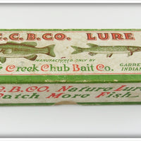 Vintage Creek Chub Rainbow Jointed Baby Pikie Empty Box 2708