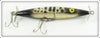 Vintage Heddon Silver & Black Dying Flutter Lure