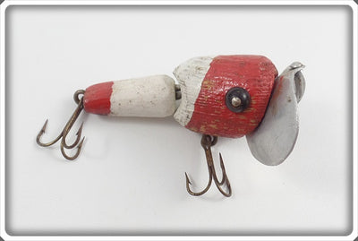 Folk Art Red & White Frog