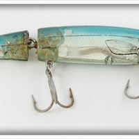 Vintage Bomber Transparent Blue Back Jointed Long A Lure