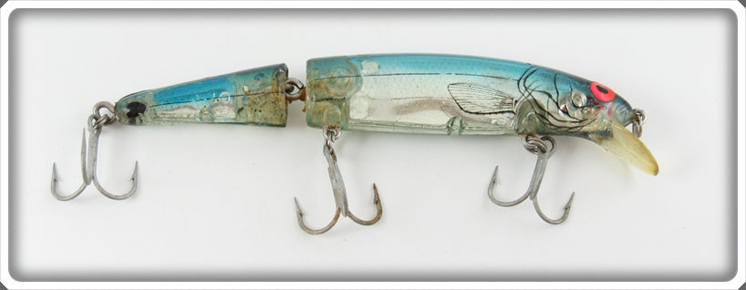 Vintage Bomber Transparent Blue Back Jointed Long A Lure