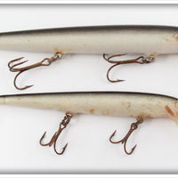 Vintage Rapala Black & Silver Minnow Lure Pair