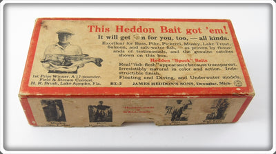 Heddon Empty Brush Box For Black Shore River Runt Spook Floater 9409 XBW