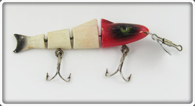 Vintage Sportsland Mfg Co Red & White Shimmy Shiner Lure