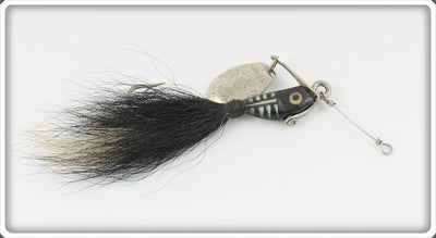 Vintage Heddon Black Shore Spinfin Lure