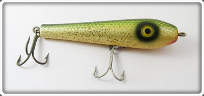 Vintage South Bend Scale Finish Green Silver Speckles Be Bop Lure