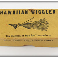 Vintage Fred Arbogast Hawaiian Wiggler Empty Picture Box 