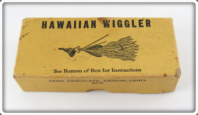 Vintage Fred Arbogast Hawaiian Wiggler Empty Picture Box 