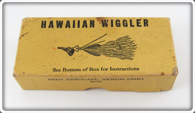 Vintage Fred Arbogast Hawaiian Wiggler Empty Picture Box 