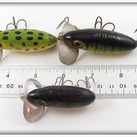 Arbogast Frog, Perch & Mouse Jitterbug Lot Of Three
