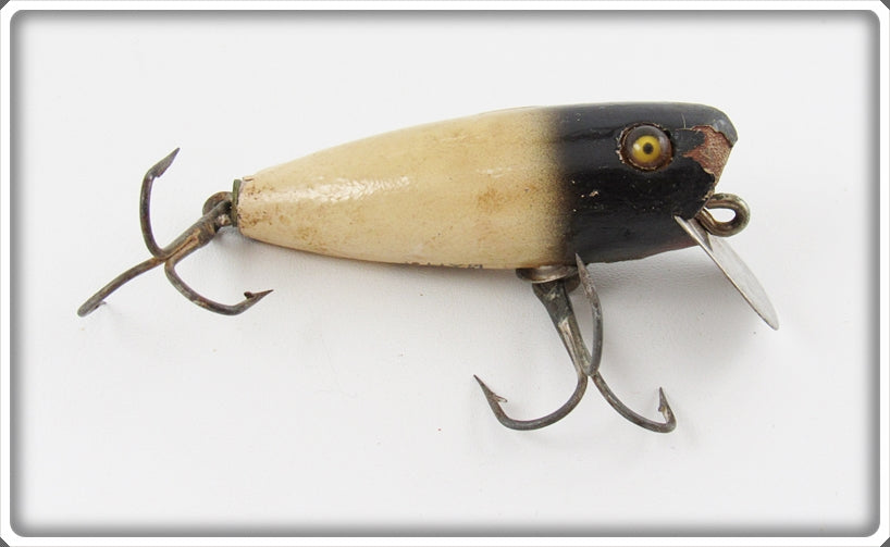 Vintage Mack's Black & White Winner Bait Lure