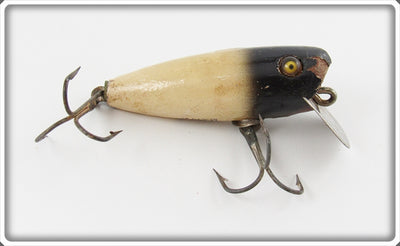 Vintage Mack's Black & White Winner Bait Lure