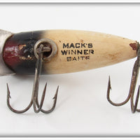 Mack's Black & White Winner Bait
