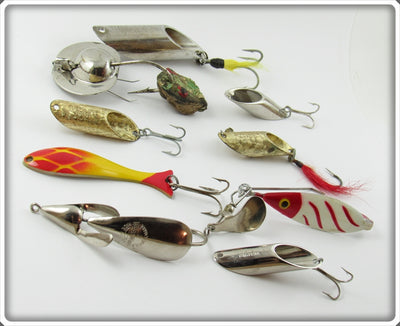 Vintage Lot Of 9 Various Metal Lures
