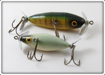 Vintage Phillips Perch & Shad Crippled Killer Lure Pair