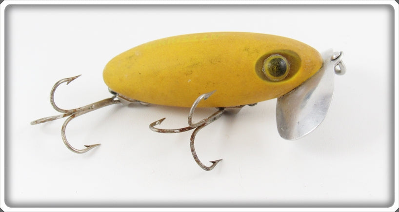 Vintage Fred Arbogast Saturn Green Jitterbug Lure 