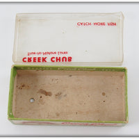 Creek Chub Silver Flash Concave Belly Midget Darter Empty Box