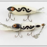 Bomber White Black Shadow Stripe Model 400 & Water Dog Pair