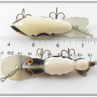 Bomber White Black Shadow Stripe Model 400 & Water Dog Pair