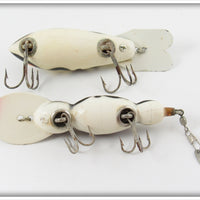 Bomber White Black Shadow Stripe Model 400 & Water Dog Pair