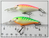 Rapala Green & Pink Fire Tiger Shad Rap Pair