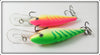 Rapala Green & Pink Fire Tiger Shad Rap Pair