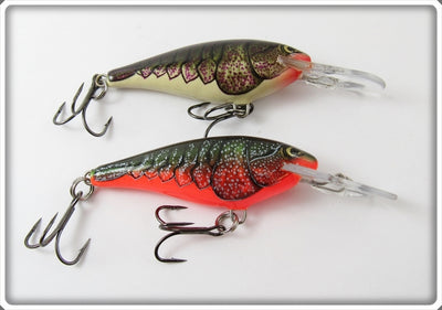 Rapala Natural Crawdad Shad Rap Lure Pair