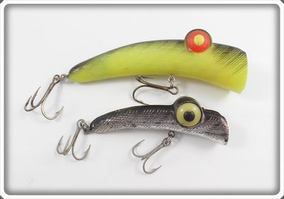 Rabble Rouser Top Water Pair: Chartreuse & Black Silver