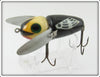 Heddon Black White Head Black Pupil Crazy Crawler