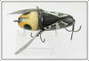 Heddon Black White Head Black Pupil Crazy Crawler