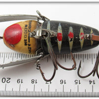 Heddon Black White Head Black Pupil Crazy Crawler