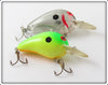 Bomber Chartreuse & Clear Fat A 4F Lure Pair
