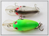 Bomber Chartreuse & Clear Fat A 4F Pair