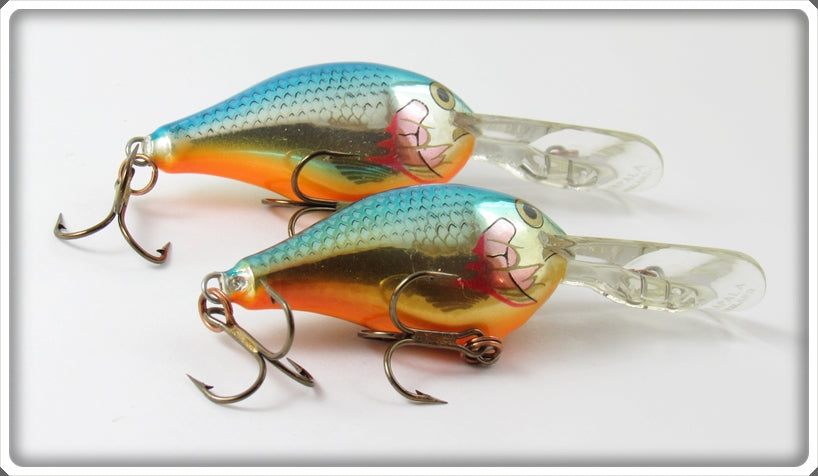 Rapala Blue Chrome Fat Rap Lure Pair