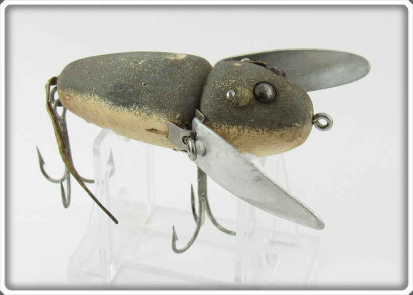 Vintage Heddon Grey Mouse Crazy Crawler Lure