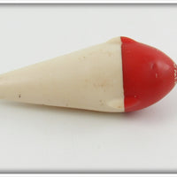 Vintage Pflueger Red & White Casting Plug
