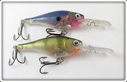Rapala Purple & Perch Shad Rap Lure Pair