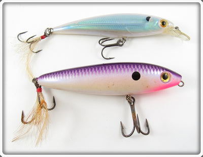 Rapala Purple & Transparent/Blue Crankbait Lure Pair 