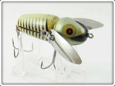 Vintage Heddon Silver Shore Crazy Crawler Lure