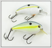 Strike King Chartreuse Sexy Shad Crankbait Lure Pair