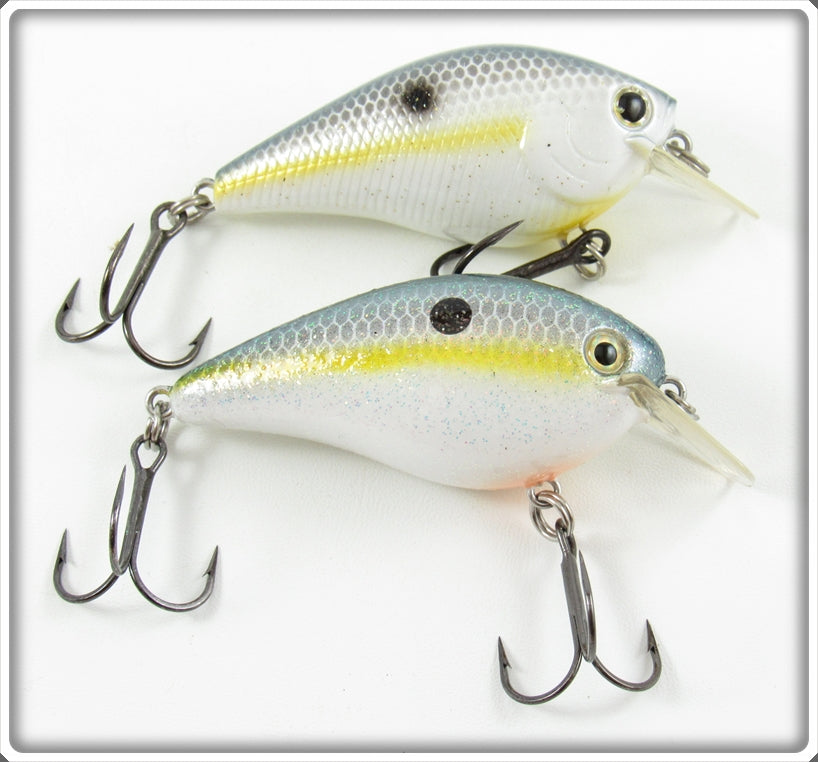 Strike King Chartreuse Sexy Shad Crankbait Lure Pair