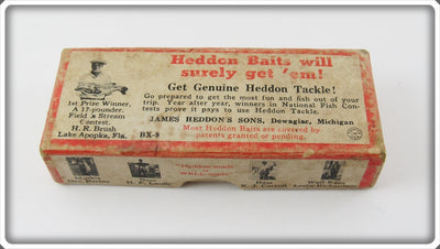 Vintage Heddon Silver Shore Midgit Digit Empty Lure Box