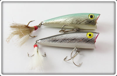 Rebel Silver/Black & Silver/Blue Pop R Lure Pair
