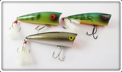 Rebel Perch & Gold Scale Pop R Lure Lot Of Three